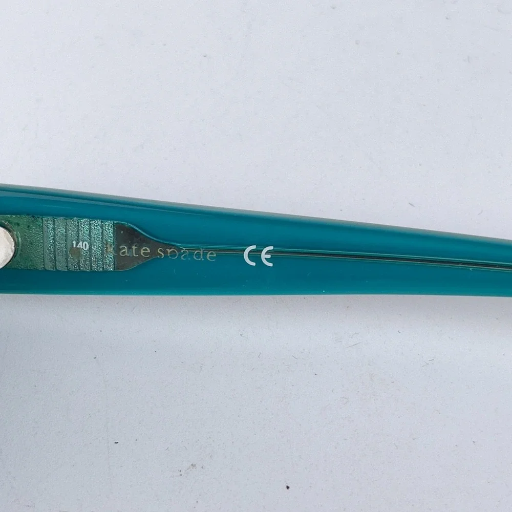 Kate Spade New York 0DH4 Y7 Women Eyeglasses Frame Black‎ Teal Round 53-15-135mm
